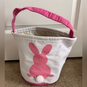 EUC. Girls Canvas Easter Basket